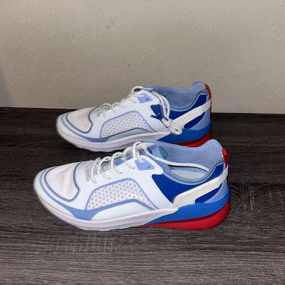 Fabletics Westlake Performance Blue White Athletic Casual Sneakers Size 11 - Picture 5 of 8